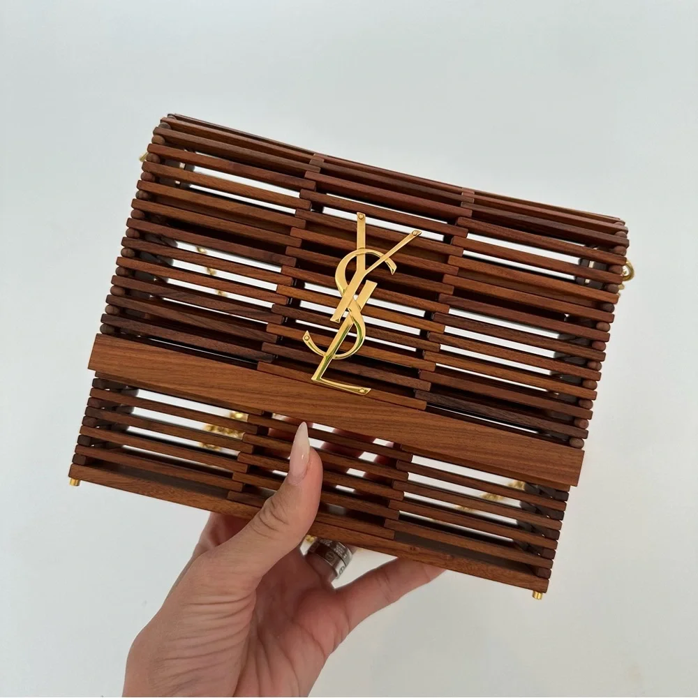 SOLD 🚫SAINT LAURENT Wood Kate Box Bag - Picture 3 of 17